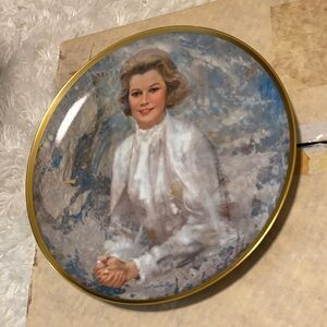 Vintage Princess Grace of Monaco Decorative Plate Portrait
